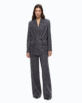 Zweireihige Jacke mit Strass und Jaguar-Motiv - | Pinko