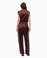 Ärmellose Bluse aus Satin - | Pinko
