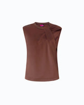 Ärmellose Bluse aus Satin - | Pinko