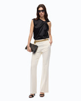 Sleeveless satin blouse - | Pinko
