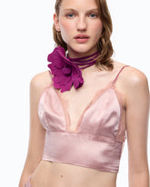 Bustier top with spaghetti straps - | Pinko