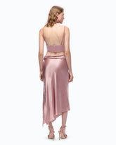 Bustier top with spaghetti straps - Pink | Pinko