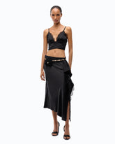 Bustier top with spaghetti straps - | Pinko