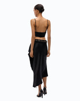 Bustier top with spaghetti straps - | Pinko