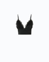 Bustier top with spaghetti straps - | Pinko