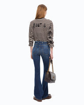 Quiet Is The New Punk striped sweater - | Pinko