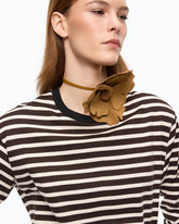 Quiet Is The New Punk striped sweater - | Pinko