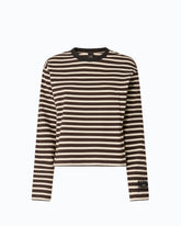 Quiet Is The New Punk striped sweater - | Pinko