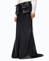 Long mermaid skirt in ultra-glossy fabric - | Pinko