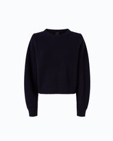Ribbed wool-blend sweater - Blue | Pinko