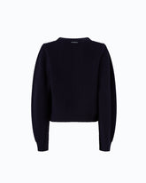 Ribbed wool-blend sweater - Blue | Pinko