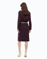 Midi shirt dress with maxi pockets - | Pinko