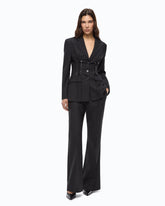 Slim-fit jacket with bustier design - | Pinko