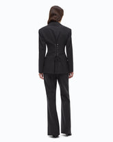 Slim-fit jacket with bustier design - | Pinko