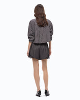 Fließende Shorts mit Spitzeneinsatz - | Pinko