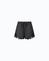 Fluid shorts with lace insert - | Pinko