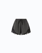 Fließende Shorts mit Spitzeneinsatz - | Pinko