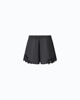 Fluid shorts with lace insert - | Pinko