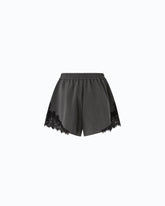 Fließende Shorts mit Spitzeneinsatz - | Pinko