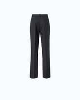 Pinstriped wool-blend trousers - Multicolor Blue-White | Pinko