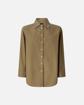 Poplin shirt with lace details - | Pinko