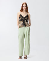Camouflage-Top mit Spitze - | Pinko