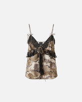 Camouflage-Top mit Spitze - | Pinko