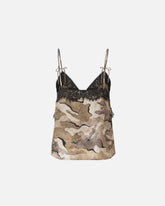Camouflage-Top mit Spitze - | Pinko