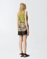 Camouflage shorts with lace - | Pinko
