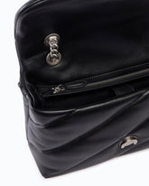 Mittelgroße Love Bag Puff Maxi Quilt New Buckle Schultertasche - Schwarz | Pinko