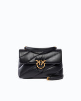 Medium Love Bag Puff Maxi Quilt New Buckle shoulder bag - Black | Pinko