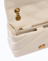 Kleine Love Bag Puff Maxi Quilt New Buckle Schultertasche - Weiß | Pinko