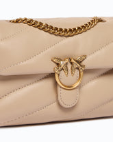 Baby Love Bag Puff Maxi Quilt New Buckle Schultertasche - Beige | Pinko