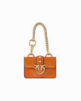 Nano Love Bag One aus Leder - Orange | Pinko