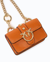 Nano Love Bag One aus Leder - Orange | Pinko