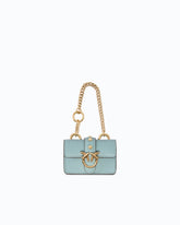 Nano Love Bag One in leather - Light Blue | Pinko