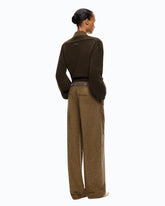 Barrel-fit trousers with rhinestones - | Pinko