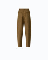 Barrel-fit trousers with rhinestones - | Pinko