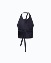Fully rhinestoned open-back top - | Pinko