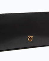 New Horizontal Flat leather handbag - Black | Pinko