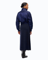 Short technical satin bomber jacket - | Pinko