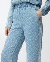 Denim jeans with Love Birds logo - Blue | Pinko
