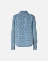 Denim shirt with Love Birds logo - | Pinko