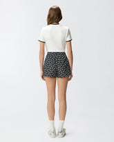 T-shirt with PINKO and Love Birds logos - Multicolor Black-White | Pinko