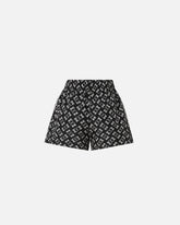 Shorts mit dem Logo Love Birds als Allover-Muster - Multicolor Schwarz-Weiß | Pinko