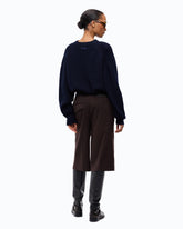 Bermuda shorts in stretch wool-blend fabric - | Pinko