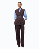 Vest with open sides and belt - Red | Pinko