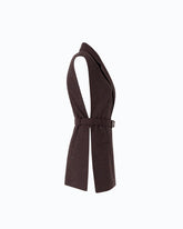 Vest with open sides and belt - | Pinko
