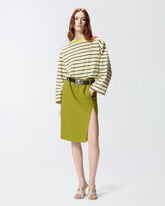 Gestreifter Pullover mit PINKO-Stickerei - | Pinko