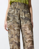 Ballonhose mit Camouflagemuster und hohem Bund - | Pinko